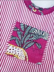 Bolso de Hombro Acolchado de Algodón con Estampado de Tigre, Tejido Suave - Product Image 2
