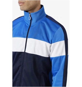 Conjunto Deportivo para Hombre con Bloques de Color, Chaqueta con Cierre y Pantalones Jogger, Ropa Deportiva con Logotipo Personalizado para Entrenamiento, Transpirable, de Poliéster, para Primavera - Product Image 4