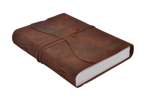 Cuaderno de Cuero Vintage Hecho a Mano, 120 Hojas, Planificador Espiral, Cubierta de Papel Rústico, Tamaño A3/A4, Cuadernos Suaves sin Líneas - Product Image 4