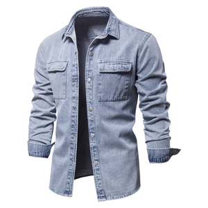 Cheap rate <b>Men</b> <b>Denim</b> <b>Jacket</b> Breathable Custom logo Hot selling Comfortable casual Wear <b>denim</b> <b>jacket</b> for <b>men</b> with best Style - Product Image 1