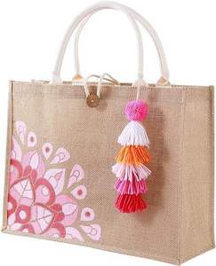 Sac de courses multi-usages en jute pour les épiceries et les magasins de vêtements - Product Image 6