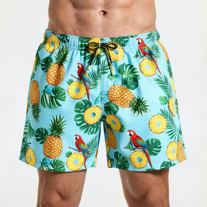 Shorts de Baño para Hombre, de Secado Rápido, con Estampado de Tortuga de Dibujos Animados, Cintura Media, Cordón Ajustable, Tejido de Poliéster Informal - Product Image 2