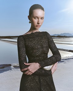 Vestidos Casuales Elegantes Recién Llegados, Vestido de Encaje ASTORIA, Talla S/M/L/XL, Manga Larga, Corte Entallado, 139 cm, Vestidos de Mujer de WhiteAnt - Product Image 3
