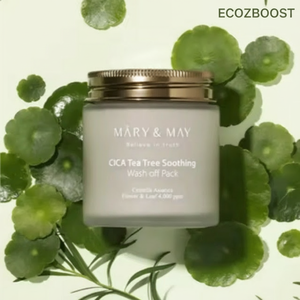 [Mary&May] CICA & Vitamina C TeaTree Mascarilla Calmante Desmaquillante 125g - Eliminación de Puntos Negros Cosméticos Coreanos al por Mayor - Product Image 3