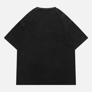 T-shirts pour hommes surdimensionnés en coton peigné 100% écologiques avec un grand motif graphique personnalisé - Product Image 3