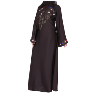 Nouvelles Abayas Musulmanes pour Femmes en Gros – Abayas Islamiques Turques Ouvertes en Viscose Soyeuse Brillante, Designs Personnalisés, Abayas Musulmanes à Taille Cintrée - Product Image 6