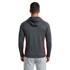Custom Gym <b>Pullover</b> for <b>Men</b> in Polyester Spandex Lightweight Athletic Hoodie with High Neck Training Design - Product Image 2