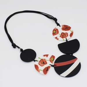 <b>Boho</b> Style Handcrafted Resin Wooden Beads <b>Necklace</b> Casual Travel Jewelry for Perfect Looks - Product Image 5