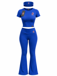 Conjunto Deportivo Casual Premium de 3 Piezas para Mujer con Top, Leggings y Diadema, Ofrece Comodidad Flexible para el Gimnasio, Yoga, Entrenamientos y Uso Diario - Product Image 1