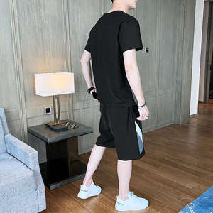 ชุดเซ็ตสองชิ้นใหม่ ขายส่ง ชุดลำลองฤดูร้อนสำหรับผู้ชาย ชุดออกกำลังกายกันน้ำ ชุดกีฬา ชุดวอร์มสำหรับผู้ชาย - Product Image 4