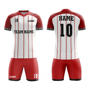 Tenue de football à manches courtes 100% polyester respirant, séchage rapide, anti-humidité, logo personnalisé, vêtements de sport OEM - Product Image 1