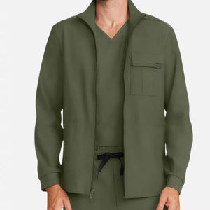 Meilleures tenues d'hôpital ajustées : Blouse médicale à manches longues pour infirmiers et uniformes médicaux pour hommes - Product Image 2