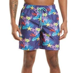 Shorts de bain pour hommes à taille élastique de haute qualité, collection 2026, séchage rapide, coupe-vent, respirant, personnalisable, directement de l'usine - Product Image 4