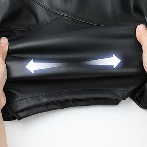 Minifalda de Cuero PU para Mujer, Elegante, para Fiesta, Cintura Alta, Logotipo Personalizado, Fabricante OEM ODM, Pedidos al por Mayor - Product Image 6