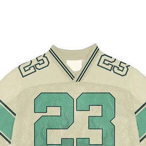 Summer Streetwear Sports Mesh Fan Jersey Custom Name & Number Retro Mesh Jersey Boxy Fit Cropped American Football Jersey - Product Image 5