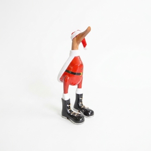 Handmade Santa Duck Figurine Unique <b>Christmas</b> Ornament for Home Decor and Birthday Gifts - Product Image 1