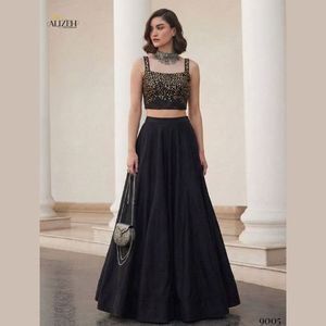 Soft Silk Jacquard Readymade Lehenga Choli Set With Pocket Full Stitched Girl Party Ready To Wear Manufacture By Royal Export - Product Image 1