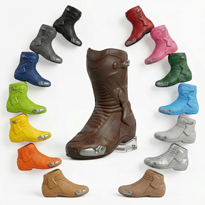Botas de Motociclismo Personalizadas en Oferta, Equipo de Protección Antideslizante, Zapatos de Motociclismo de Carreras Transpirables, Botas de Seguridad para Hombre - Product Image 1