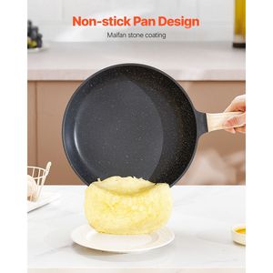 Set di Pentole e Padelle in Acciaio Antiaderente Effetto Granito da 19 Pezzi per Cucina e Camper, Include Padella e Pentola per Salse - Product Image 5
