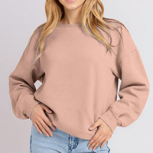 Sudadera de mujer de tela suave y cómoda, estilo streetwear, con bordado personalizado, sudadera extragrande para mujer, personalizada. - Product Image 3