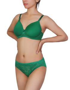 Conjunto de 2 Piezas de Traje de Baño para Mujer, Top de Bikini con Borde Bordado + Braguitas, Traje de Baño de 2 Piezas / Bikini Sexy para Mujer - Product Image 6