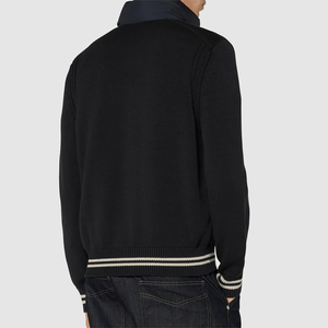 Latest Design Winter <b>Men's</b> <b>Cardigan</b> Down Jacket with Front Logo <b>Hooded</b> Long Sleeve Breathable Puffer for Adults - Product Image 5