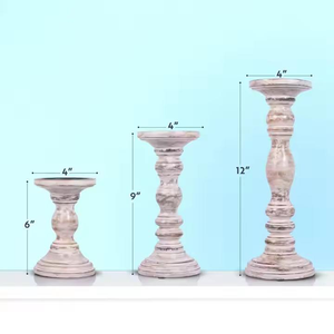 Porte-bougie en bois rustique écologique, décoration en bois naturel, bougeoir de Noël pour la décoration - Product Image 3