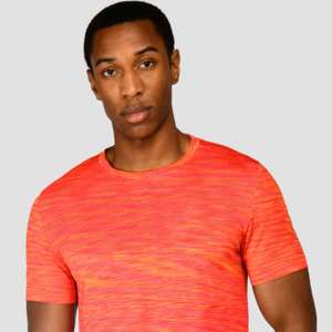 Camiseta de manga corta para hombre, moderna, de poliéster puro, corte regular, cuello redondo, informal, deportiva. - Product Image 3
