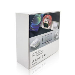 Ensemble d'emballage de chargeur sans fil haut de gamme personnalisé avec fermeture magnétique en carton recyclable, impression quadricolore - Product Image 3