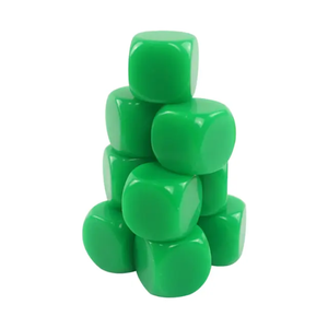 <b>Resin</b> <b>Crafts</b> Wholesale High Quality Eco-friendly D6 Gaming Dice Educational Toys 14mm Colorful Transparent Dice Set - Product Image 2