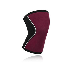 BIG TEN APPAREL Soporte de Rodilla de Spandex y Nylon, Protección Profesional, Grueso, Negro y Rojo, Manga de Compresión para Levantamiento de Pesas - Product Image 1