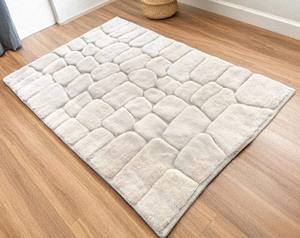 Alfombra Beni Ourain Marroquí 100% Lana, Anudada a Mano, Alfombra Berbera Hecha a Mano, Alfombra Peluda, Tamaño Personalizado - Product Image 2