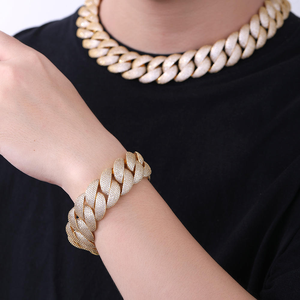 Collar de eslabones cubanos de moissanita y diamante, cadena de plata 925 con incrustaciones, joyería de lujo estilo hip hop para hombre y mujer, regalo - Product Image 4