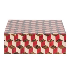 Boîtes en MDF, résine et os aux designs indiens variés. Nous sommes le plus grand grossiste et fabricant de boîtes à bijoux décoratives. - Product Image 1
