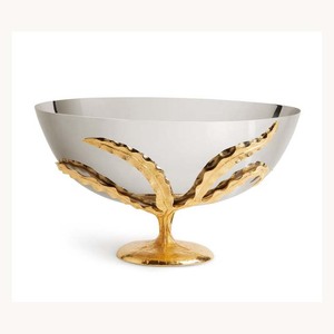 Bol de service décoratif haut de gamme, vaisselle en métal artisanale de luxe, bol à desserts, nouveau design pour le service - Product Image 3