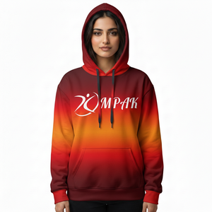 เสื้อฮู้ดดี้โอเวอร์ไซส์สไตล์คนเมือง พิมพ์ลายแบบ Sublimation ทั่วตัว สำหรับแบรนด์แฟชั่นไลฟ์สไตล์ลำลอง - Product Image 1