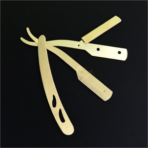 Navaja de Afeitar Profesional de Acero Inoxidable con Cuchilla Plegable y Características de Seguridad para Afeitar el Cuerpo de Hombres, Soporte para Navaja de Barbero, Afeitadora Facial - Product Image 5