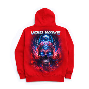 Sudadera con capucha y cremallera personalizada DTG, de algodón French Terry, con estampado gráfico completo, de peso pesado, unisex, para invierno, con efecto lavado a la piedra. - Product Image 2