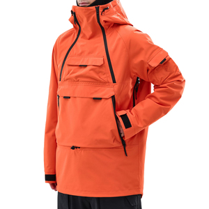 Veste de ski pour homme, imperméable 5000 mm, coupe-vent, veste d'hiver pour la neige, isolée, thermique, respirante, à capuche, vêtements de ski d'extérieur, OEM personnalisé - Product Image 3