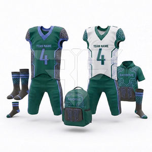 Uniforme de football américain sur mesure de haute qualité, respirant, avec des designs personnalisés, propriétés anti-humidité et séchage rapide - Product Image 4