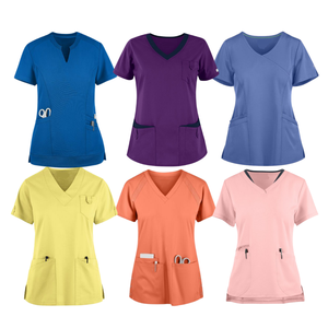 SAOMAI FMF Factory Direct Mujeres Personalizable Médico Scrubs Top Shirt Low MOQ Hospital Enfermera Uniformes - Product Image 1