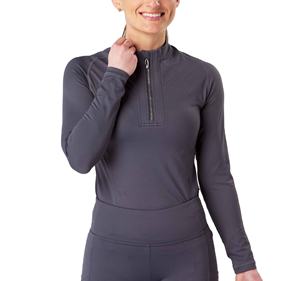 Chemise d'équitation extensible ultra-confortable pour femme, anti-humidité, manches longues, coupe ajustée, sous-couche pour l'équitation - Product Image 4