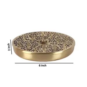 Boîte à épices métallique exclusive avec couvercle décoratif, organisateur de rangement pour masala et herbes aromatiques pour la cuisine et la salle à manger - Product Image 6