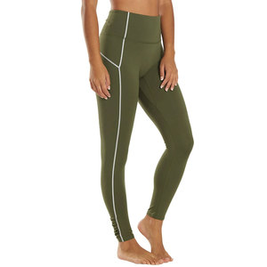 New Arrival Yoga <b>Pants</b> Women Leggings Breathable Athletic Workout Tummy Control Elastic Waist Gym Wear Training Leggings - Product Image 2