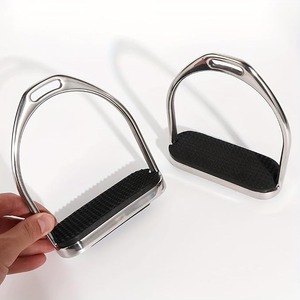 อานม้าสแตนเลสแบบตะวันตกพร้อมที่วางเท้าคู่หุ้มหนัง ARMANDIOUS INDUSTRIES - Product Image 1