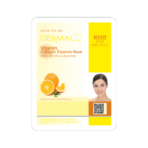 Masque à l'essence de collagène DERMAL [Vitamine] – Beauté coréenne, soins de la peau coréens, cosmétiques coréens, masque visage sans cruauté animale, réparation à la vitamine C - Product Image 1