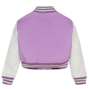 Blouson universitaire réversible en satin imperméable de haute qualité pour femme, coupe courte tendance avec fermeture éclair – Collection Hiver 2026 – Vente en gros en ligne - Product Image 5