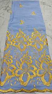 High Quality Woven Combed Cotton Voile <b>Fabric</b> Breathable Embroidery Traditional Multicolour Women's Thoub Lafaya Sudanese <b>Medium</b> - Product Image 6
