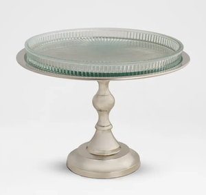 Support à gâteau rond en métal et présentoir à desserts pour cupcakes, pâtisseries, décoration de table de mariage - Non toxique et réutilisable - Product Image 1