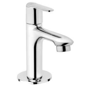 Robinet de lavabo de salle de bain haut de gamme, chromé, pour eau chaude et froide, en laiton durable, robuste, pour système de plomberie moderne - Product Image 1